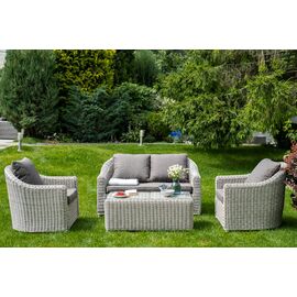 "Кон Панна" лаунж-зона из искусственного ротанга, цвет бежевый | Интернет магазин мебели и декора LifeDekor