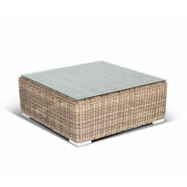 "Лунго" журнальный столик плетеный, цвет соломенный | Интернет магазин мебели и декора LifeDekor