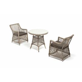 "Эспрессо–80 L" обеденная группа плетеная, цвет бежевый | Интернет магазин мебели и декора LifeDekor