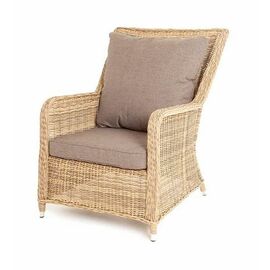 "Гляссе" кресло плетеное из искусственного ротанга, цвет соломенный | Интернет магазин мебели и декора LifeDekor
