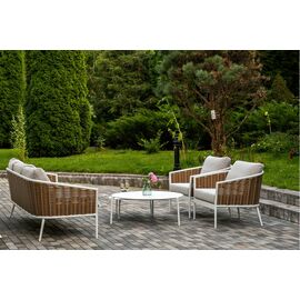 "Тоскана" лаунж-зона из искусственного ротанга, цвет соломенный | Интернет магазин мебели и декора LifeDekor