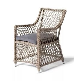 "Латте" плетеное кресло из искусственного ротанга, цвет соломенный | Интернет магазин мебели и декора LifeDekor