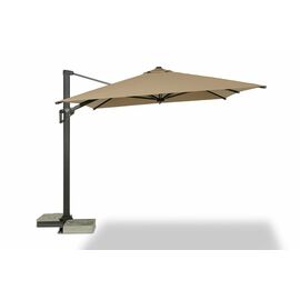 "Римини" зонт уличный 3х3м на боковой алюминиевой опоре, тент бежевый | Интернет магазин мебели и декора LifeDekor