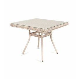 "Айриш" стол плетеный из искусственного ротанга, цвет бежевый | Интернет магазин мебели и декора LifeDekor