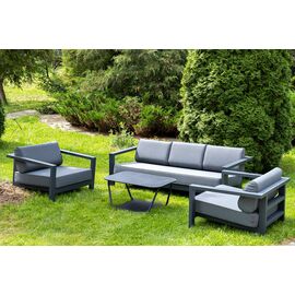 «Гранада» лаунж-зона из алюминия со столиком из HPL | Интернет магазин мебели и декора LifeDekor