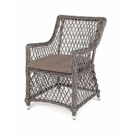 "Латте" плетеное кресло из искусственного ротанга, цвет графит | Интернет магазин мебели и декора LifeDekor