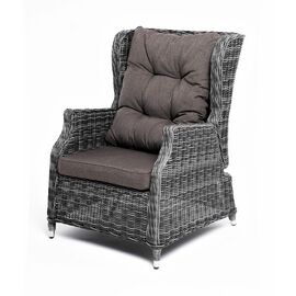 "Форио" кресло раскладное плетеное, цвет графит | Интернет магазин мебели и декора LifeDekor