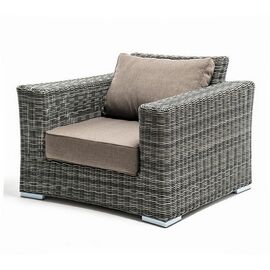 "Боно" кресло из искусственного ротанга, цвет графит | Интернет магазин мебели и декора LifeDekor