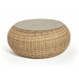 "Барселона" журнальный столик из искусственного ротанга, цвет соломенный | Интернет магазин мебели и декора LifeDekor