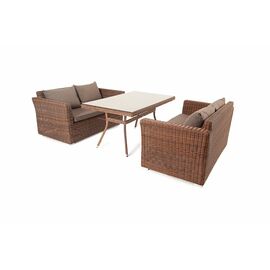 "Мокко" обеденная группа плетеная из ротанга, цвет коричневый | Интернет магазин мебели и декора LifeDekor