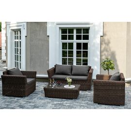 "Капучино Сингл" лаунж-зона из искусственного ротанга, цвет коричневый | Интернет магазин мебели и декора LifeDekor