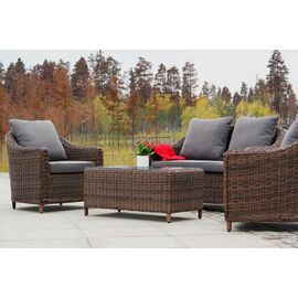 "Кон Панна" лаунж-зона из искусственного ротанга, цвет коричневый | Интернет магазин мебели и декора LifeDekor