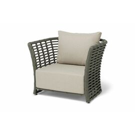 "Валенсия" кресло из искусственного ротанга, цвет серый | Интернет магазин мебели и декора LifeDekor