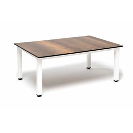 "Канны" журнальный столик из HPL 90х60, H40, каркас белый, цвет столешницы "дуб" | Интернет магазин мебели и декора LifeDekor