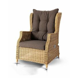 "Форио" кресло раскладное плетеное, цвет соломенный | Интернет магазин мебели и декора LifeDekor