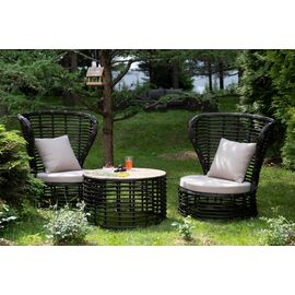 "Парма" кофейный комплект из искусственного ротанга, цвет бронзовый | Интернет магазин мебели и декора LifeDekor