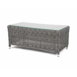 "Кон Панна" столик журнальный из искусственного ротанга, цвет графит | Интернет магазин мебели и декора LifeDekor