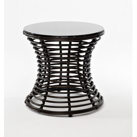 "Парма" кофейный столик из искусственного ротанга, цвет бронзовый | Интернет магазин мебели и декора LifeDekor