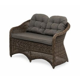 "Равенна" диван двухместный плетенный из ротанга, цвет коричневый | Интернет магазин мебели и декора LifeDekor