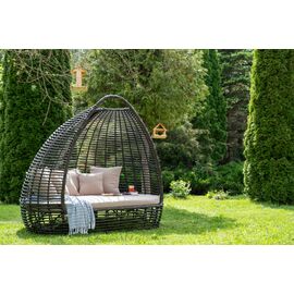 "Тенерифе" плетеная кровать, цвет бронзовый | Интернет магазин мебели и декора LifeDekor