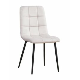 Стул LUCAS велюр мокко, каркас круглый черный | Интернет магазин мебели и декора LifeDekor