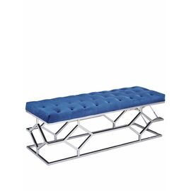 selena велюр синяя, серебро | Интернет магазин мебели и декора LifeDekor