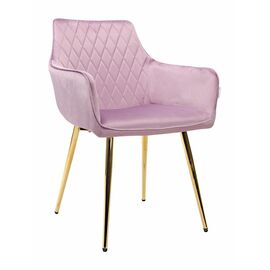 Стул CATALINA велюр сиреневый, каркас золото | Интернет магазин мебели и декора LifeDekor