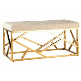 eve велюр бежево-розовая, золото | Интернет магазин мебели и декора LifeDekor