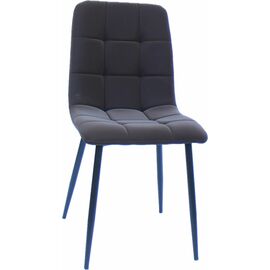 Стул LUCAS экокожа коричневый, каркас круглый черный | Интернет магазин мебели и декора LifeDekor