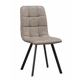 Стул LUCAS экокожа кэмел, каркас квадрат черный | Интернет магазин мебели и декора LifeDekor