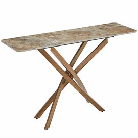 Консольный столик SENAFE керамика 120*35*76, каркас бронза | Интернет магазин мебели и декора LifeDekor