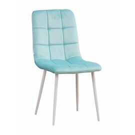 Стул LUCAS велюр тиффани, каркас круглый белый | Интернет магазин мебели и декора LifeDekor