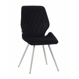 Стул OSTIN велюр графит, каркас круглый белый | Интернет магазин мебели и декора LifeDekor