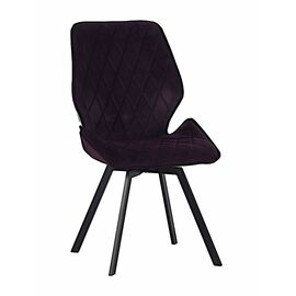 Стул OSTIN 360 велюр брусничный, каркас квадрат черный | Интернет магазин мебели и декора LifeDekor