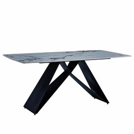 Стол керамический PLATON Patek Philippe 180*90*76, каркас черный | Интернет магазин мебели и декора LifeDekor