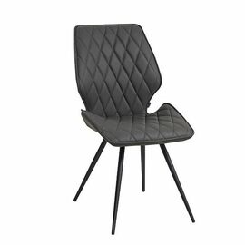 Стул OSTIN велюр шоколад, каркас круглый черный | Интернет магазин мебели и декора LifeDekor