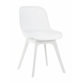 Стул пластиковый GRACE белый / ноги белые | Интернет магазин мебели и декора LifeDekor