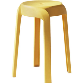 Табурет пластиковый MOTI желтый | Интернет магазин мебели и декора LifeDekor