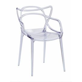 Стул пластиковый MASTERS прозрачный | Интернет магазин мебели и декора LifeDekor