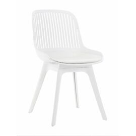 Стул пластиковый GRACE SOFT белый / ноги белые | Интернет магазин мебели и декора LifeDekor