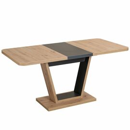 Стол VEKTOR M дуб вотан, каркас графит | Интернет магазин мебели и декора LifeDekor