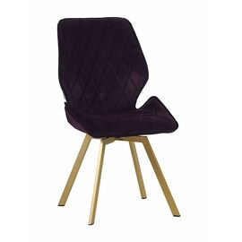 Стул OSTIN 360 велюр брусничный, каркас квадрат шампань | Интернет магазин мебели и декора LifeDekor