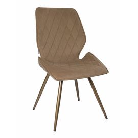 Стул OSTIN 360 велюр золотой, каркас круглый бронза | Интернет магазин мебели и декора LifeDekor