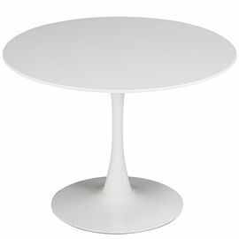 Стол TULIP D80 белый, каркас белый | Интернет магазин мебели и декора LifeDekor