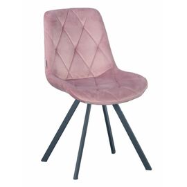 Стул GUSTAF 360 велюр роза, каркас черный | Интернет магазин мебели и декора LifeDekor