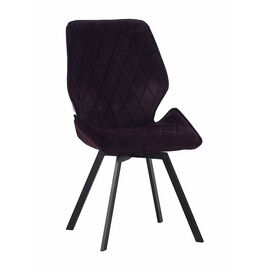 Стул OSTIN велюр брусничный, каркас квадрат черный | Интернет магазин мебели и декора LifeDekor