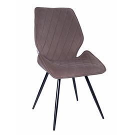 Стул OSTIN 180 велюр мокко, каркас круглый черный | Интернет магазин мебели и декора LifeDekor