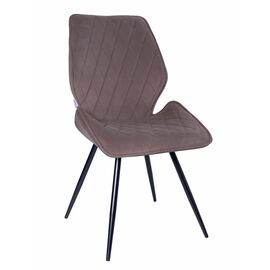 Стул OSTIN 360 велюр мокко, каркас круглый черный | Интернет магазин мебели и декора LifeDekor