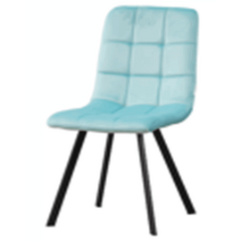 Стул LUCAS велюр тиффани, каркас квадрат черный | Интернет магазин мебели и декора LifeDekor