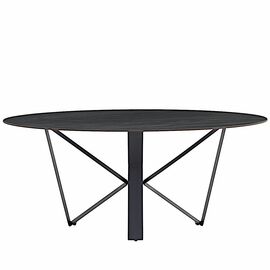 Стол керамический COSMO AustriIia sand black 180*90*75, каркас черный | Интернет магазин мебели и декора LifeDekor